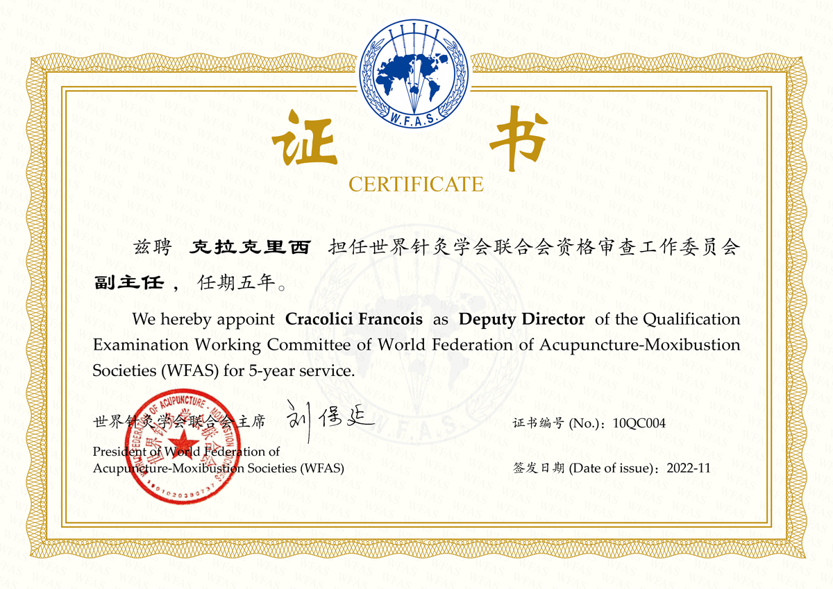 Certificate Deputy Director